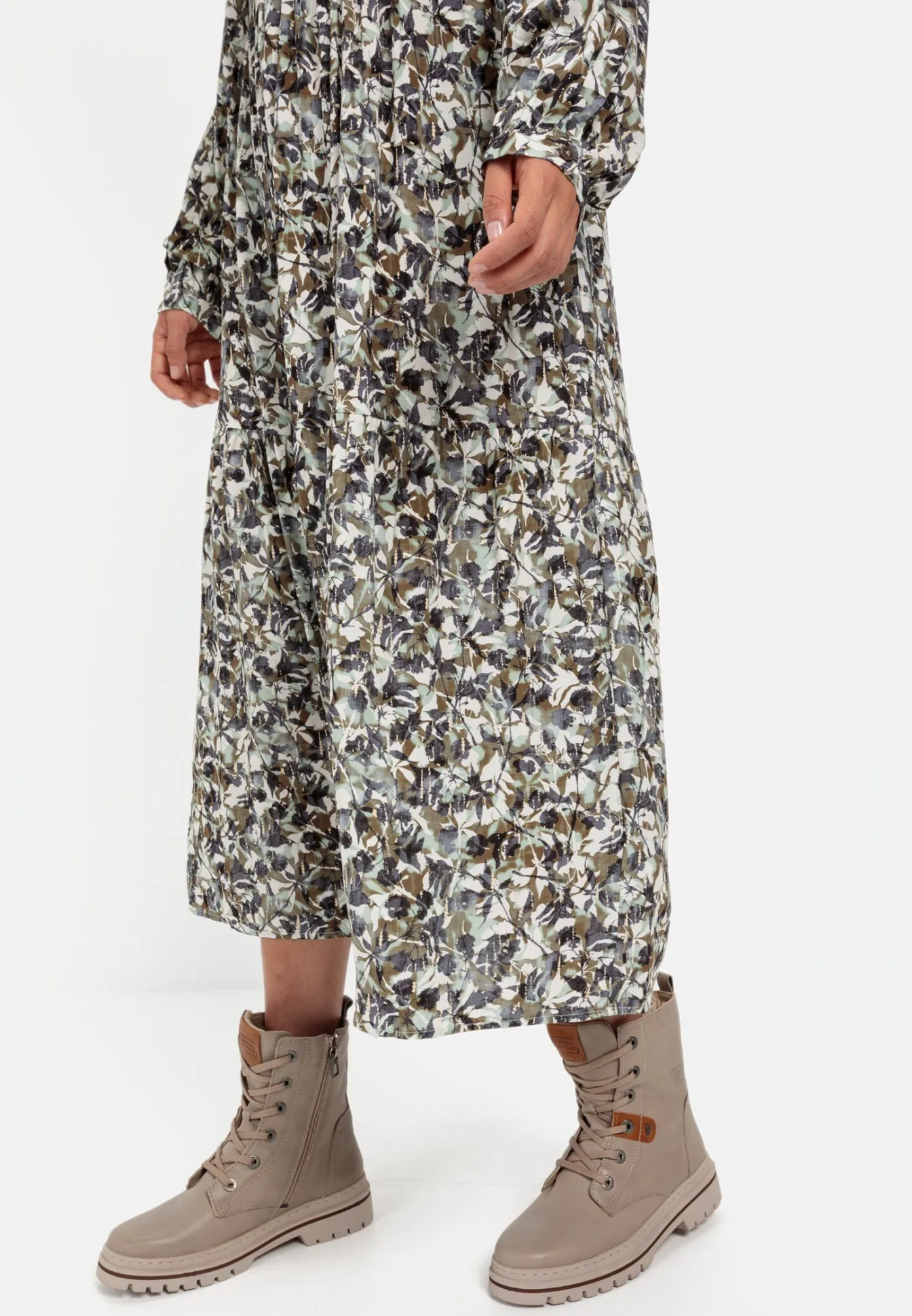 Damen Camel Active Kleider^Schlupfkleid mit langen Ärmeln