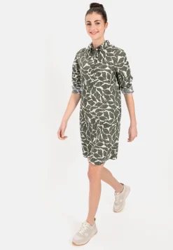 Damen Camel Active Kleider^Schlupfkleid mit langen Ärmeln