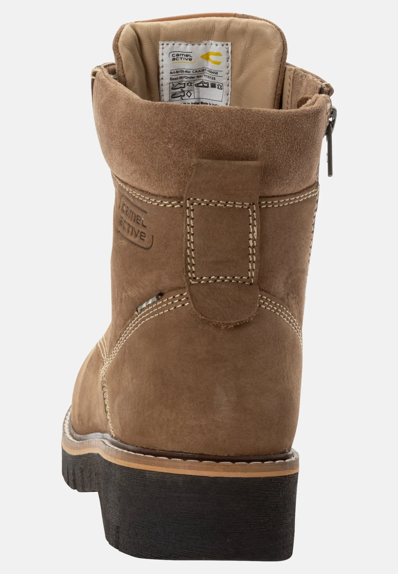 Damen Camel Active Stiefel & Boots^Schnürboot aus Nubuk Rindsleder