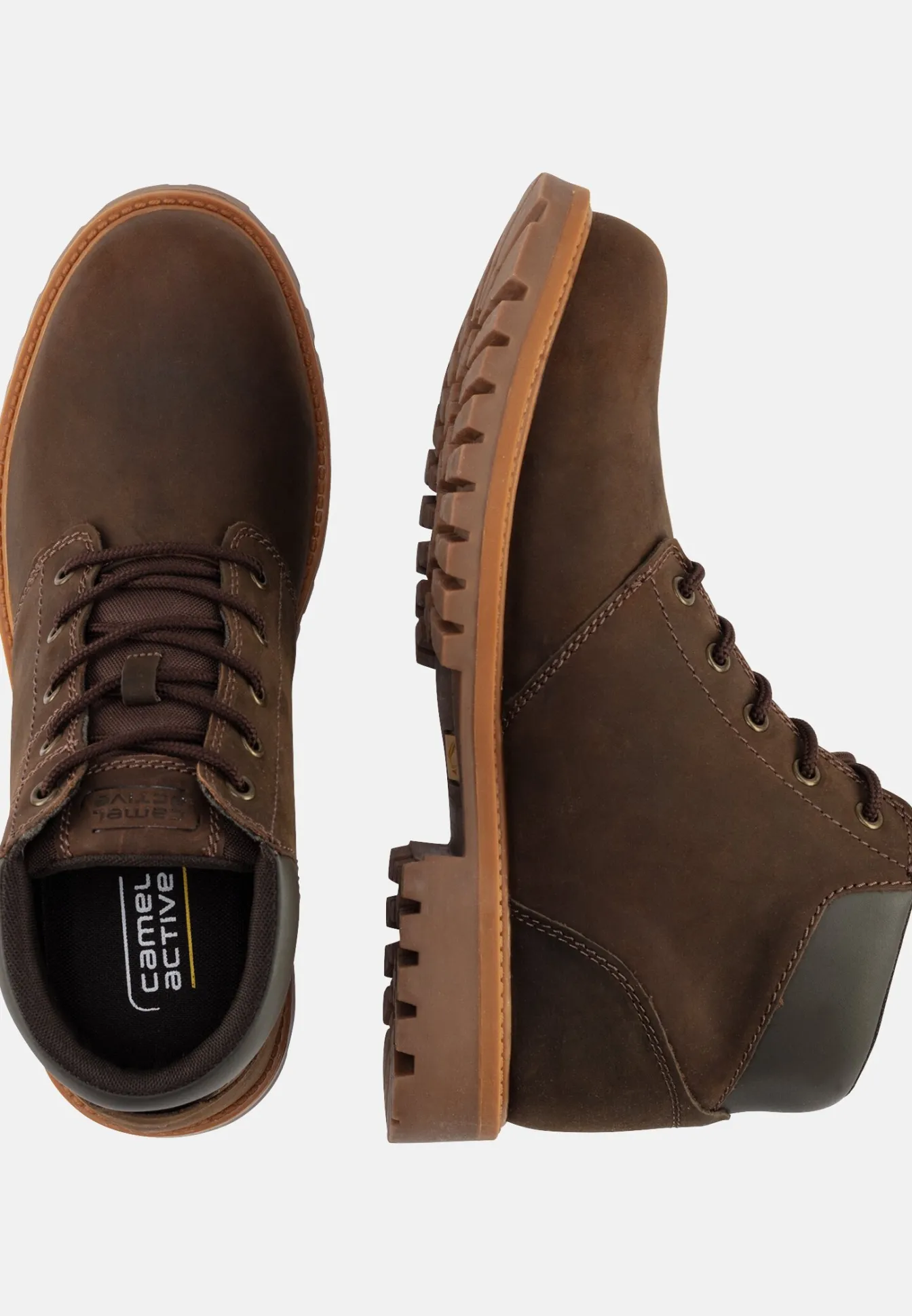 Herren Camel Active Boots^Schnürboot aus Nubukleder