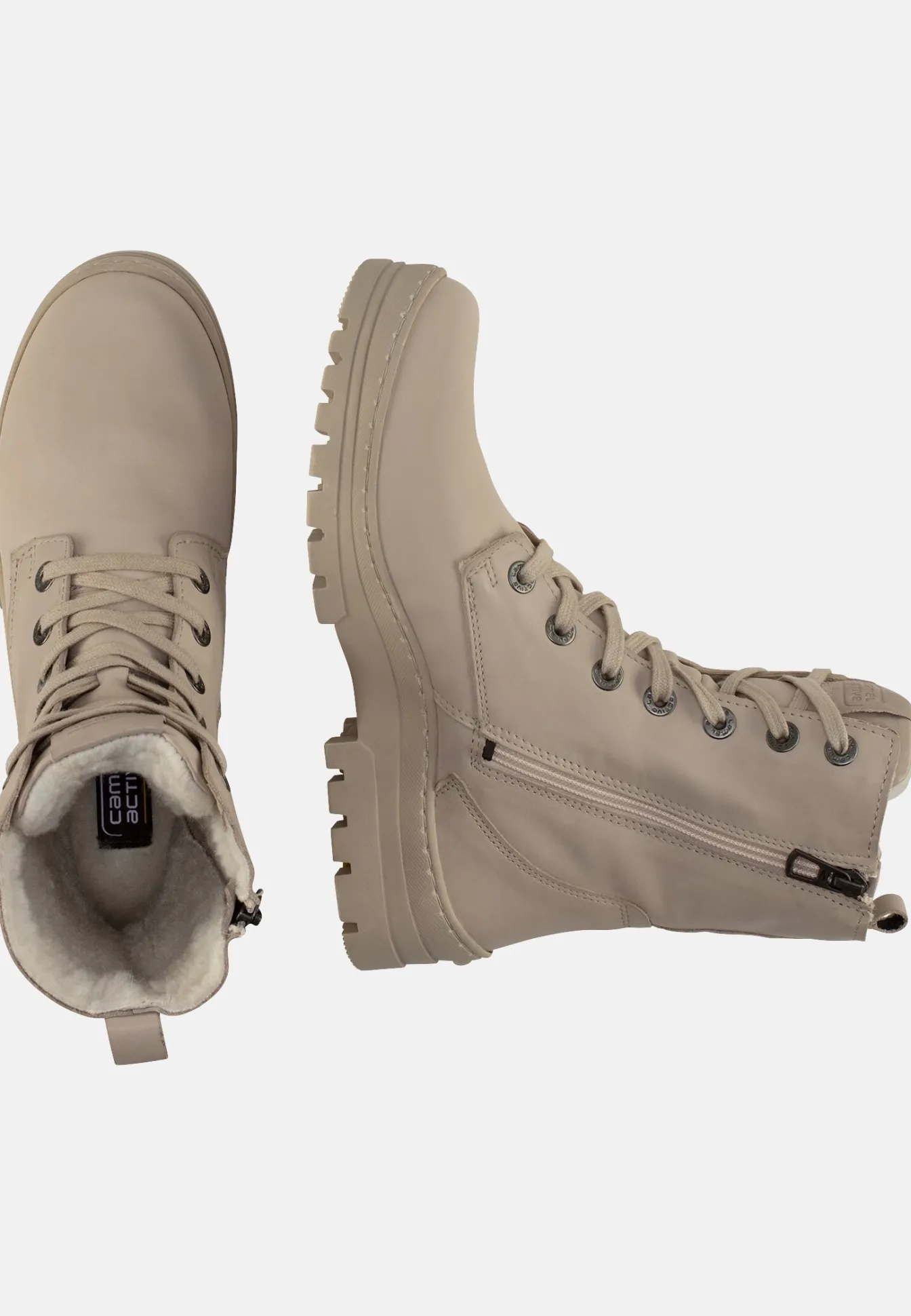 Damen Camel Active Stiefel & Boots^Schnürstiefel aus Rindsleder