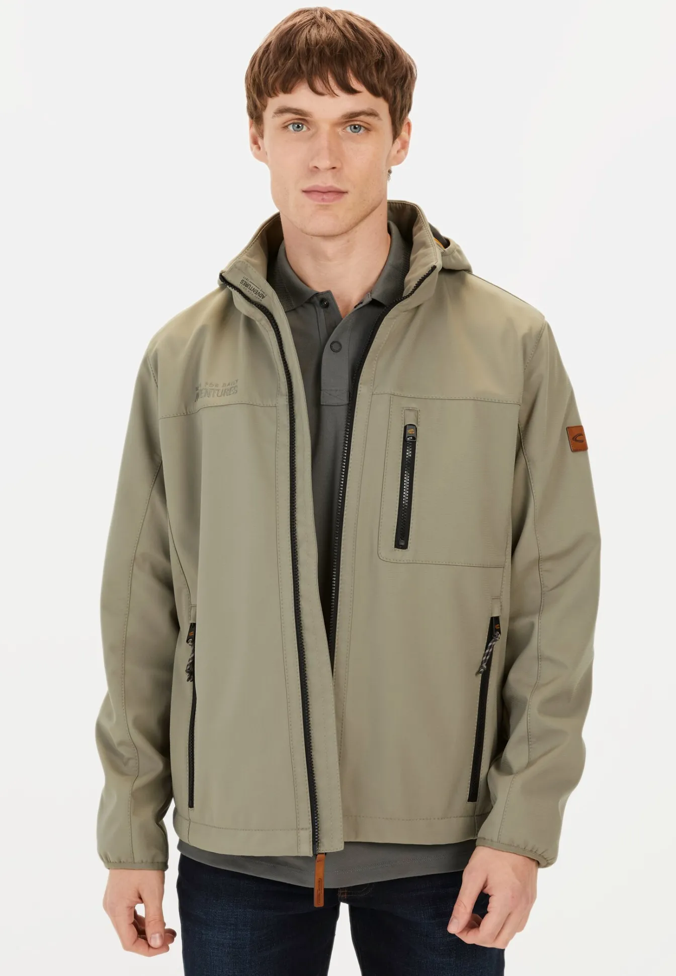 Herren Camel Active Jacken & Westen^Softshelljacke mit abnehmbarer Kapuze und reflektierenden Details