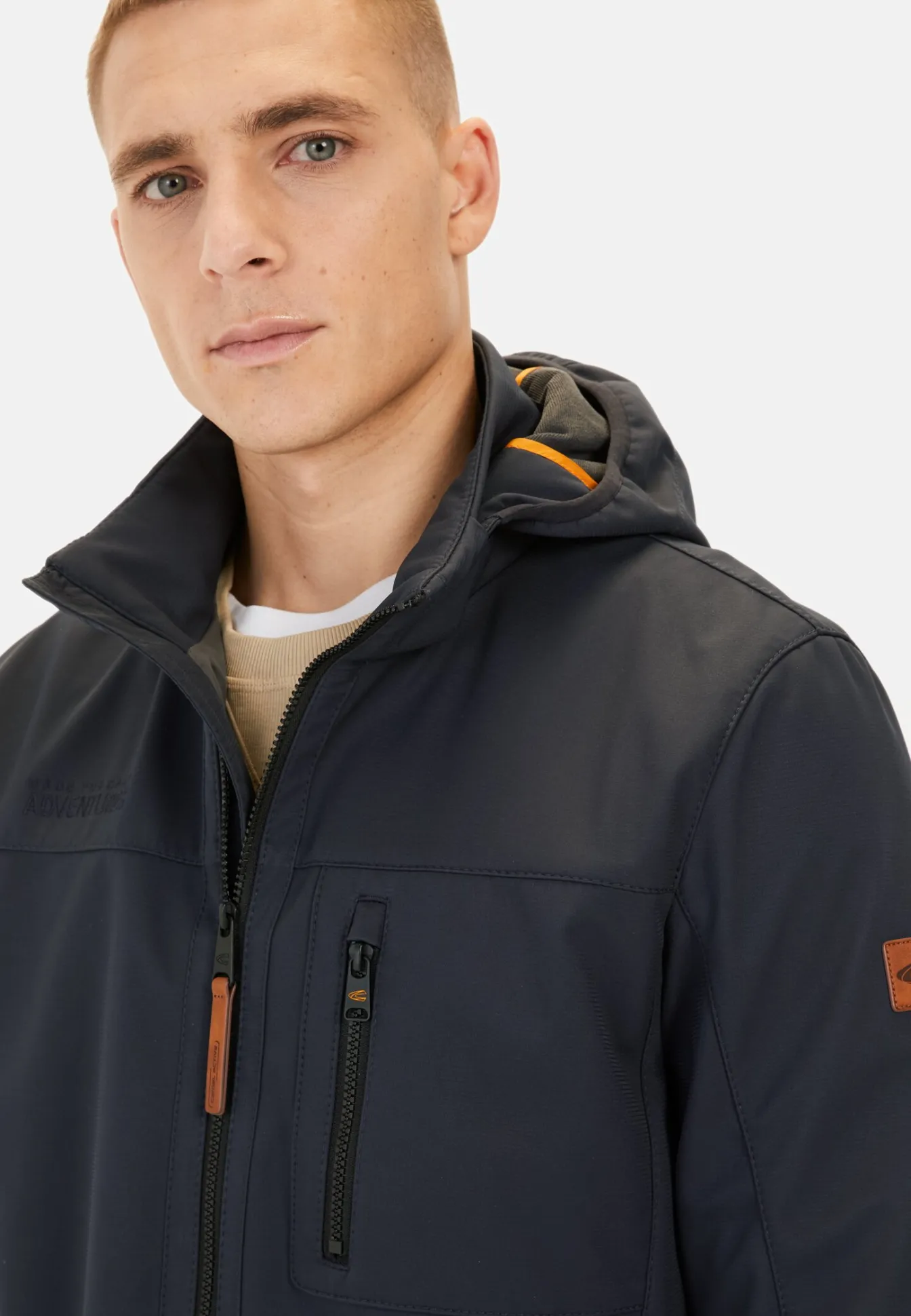 Herren Camel Active Jacken & Westen^Softshelljacke mit abnehmbarer Kapuze und reflektierenden Details
