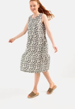 Damen Camel Active Kleider^Sommerkleid im Allover-Print