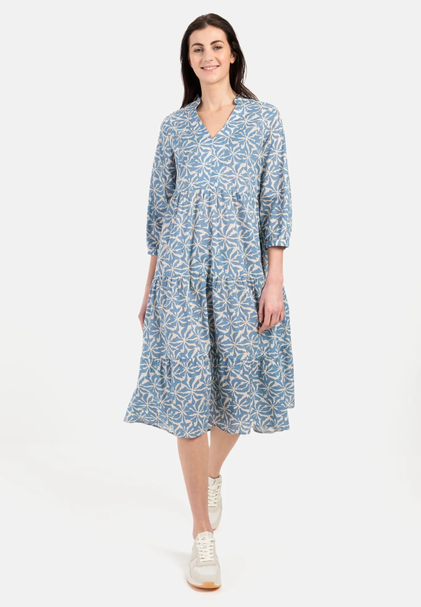 Damen Camel Active Kleider^Sommerliches Schlupfkleid aus Baumwollbatist