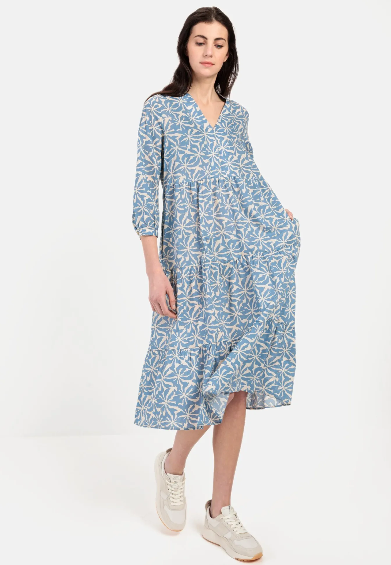 Damen Camel Active Kleider^Sommerliches Schlupfkleid aus Baumwollbatist