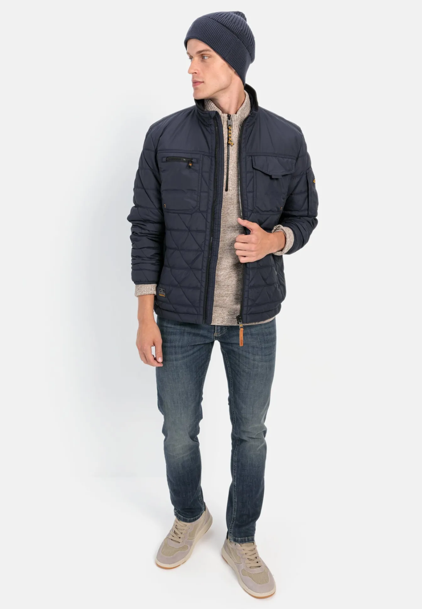 Herren Camel Active Jacken & Westen^Steppblouson mit Stehkragen