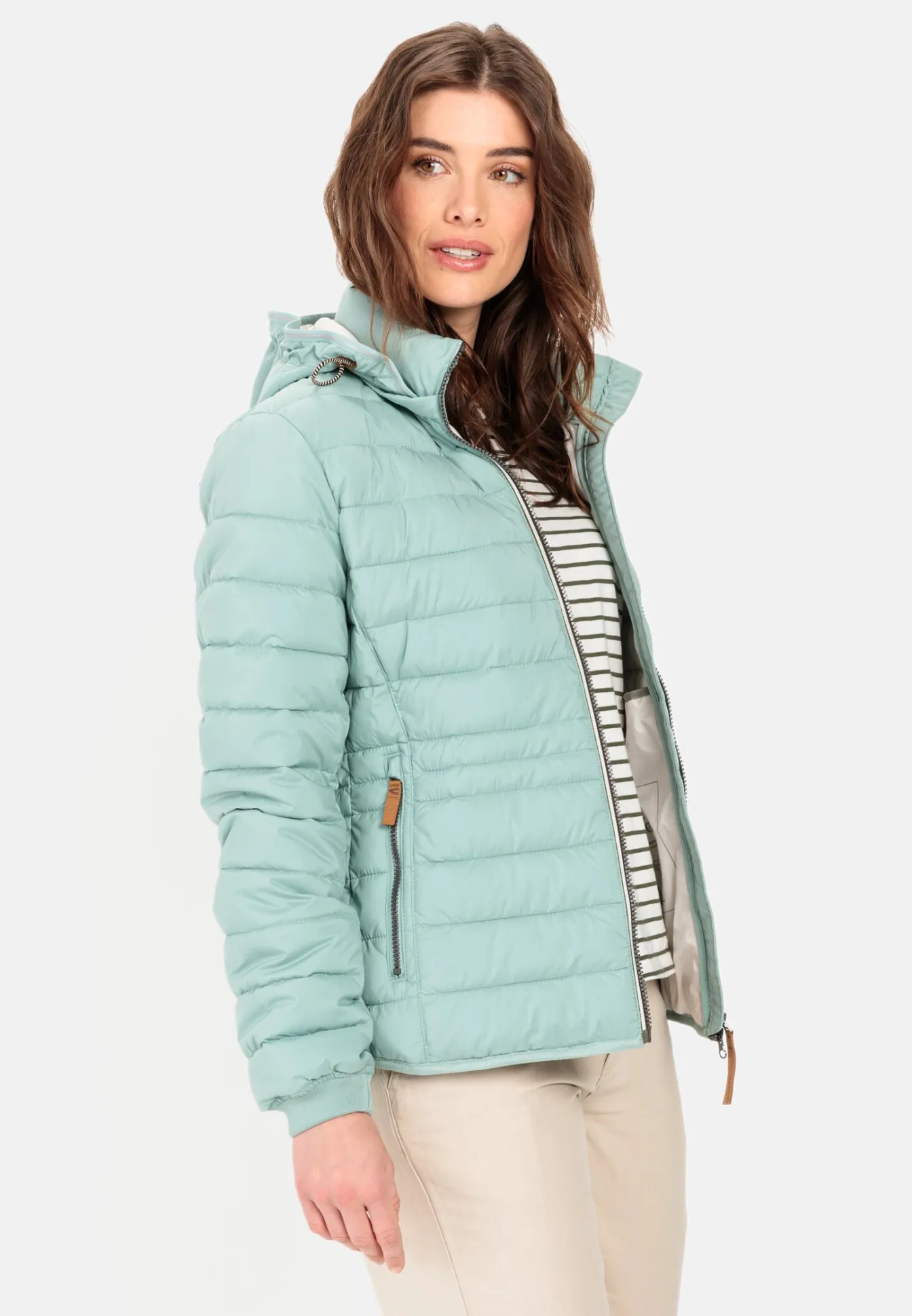 Damen Camel Active Jacken & Westen^Steppjacke mit abnehmbarer Kapuze