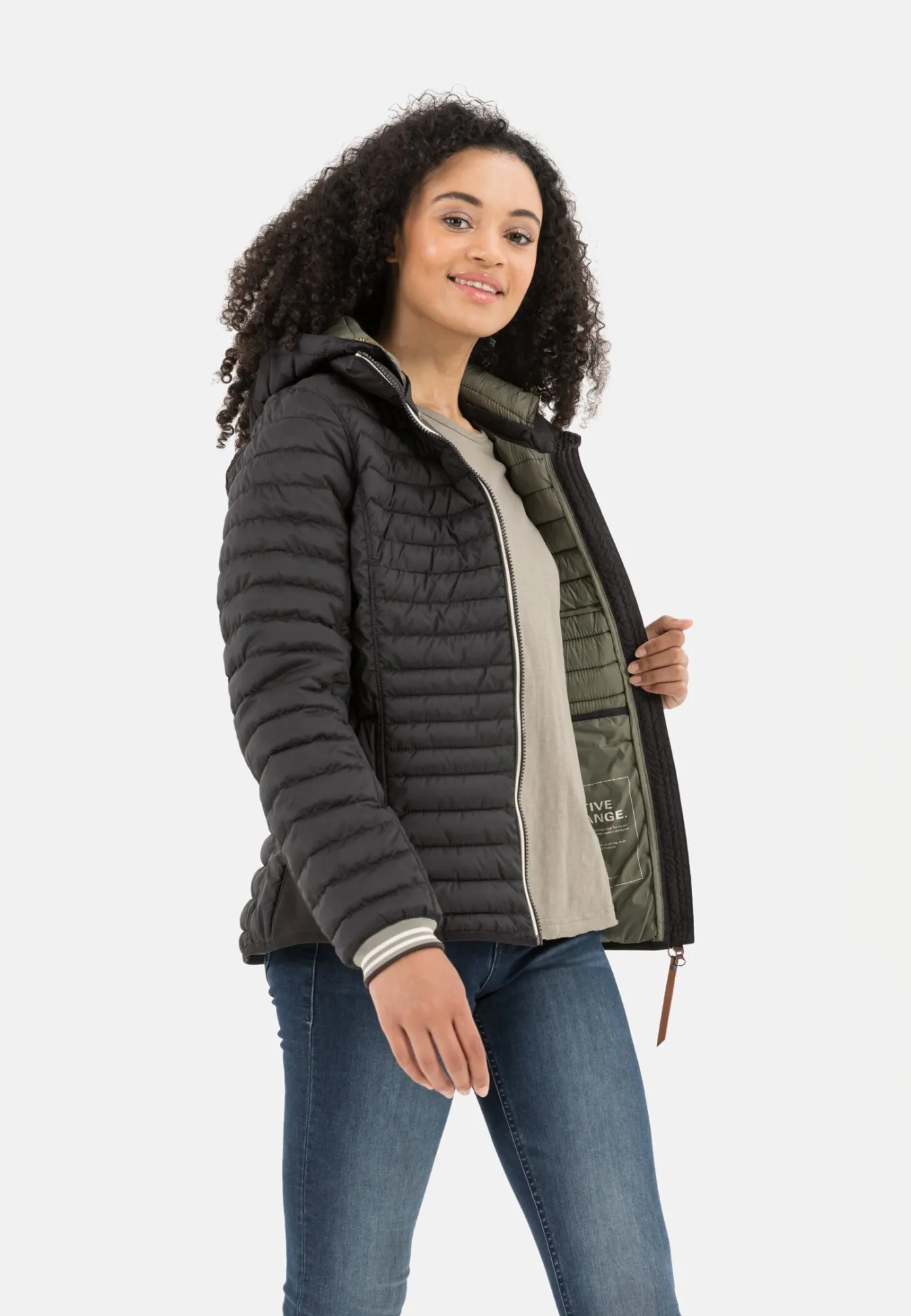 Damen Camel Active Jacken & Westen^Steppjacke mit abnehmbarer Kapuze