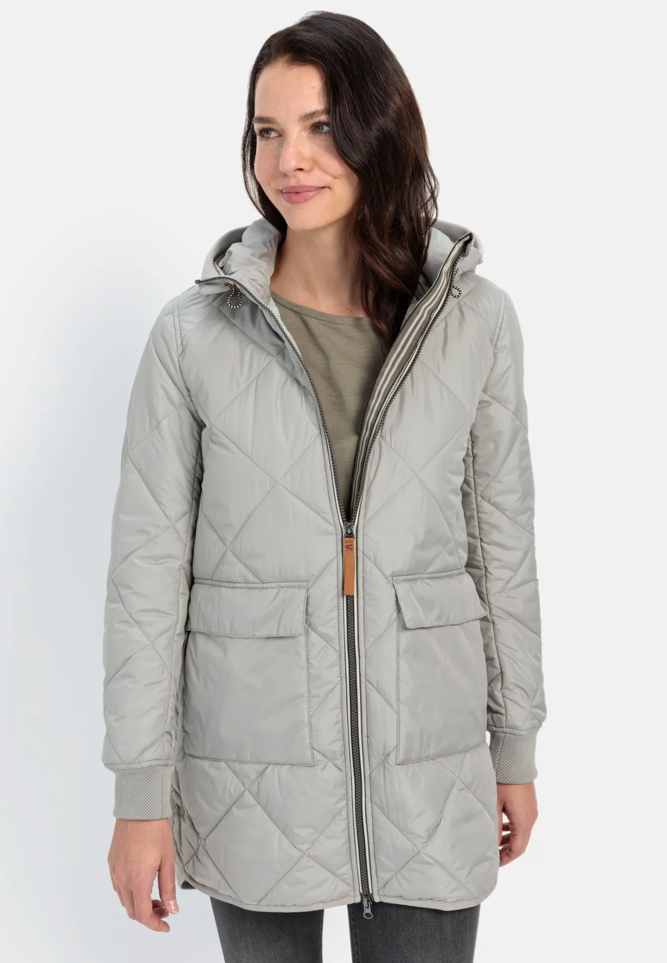 Damen Camel Active Jacken & Westen^Steppmantel aus recyceltem Polyester