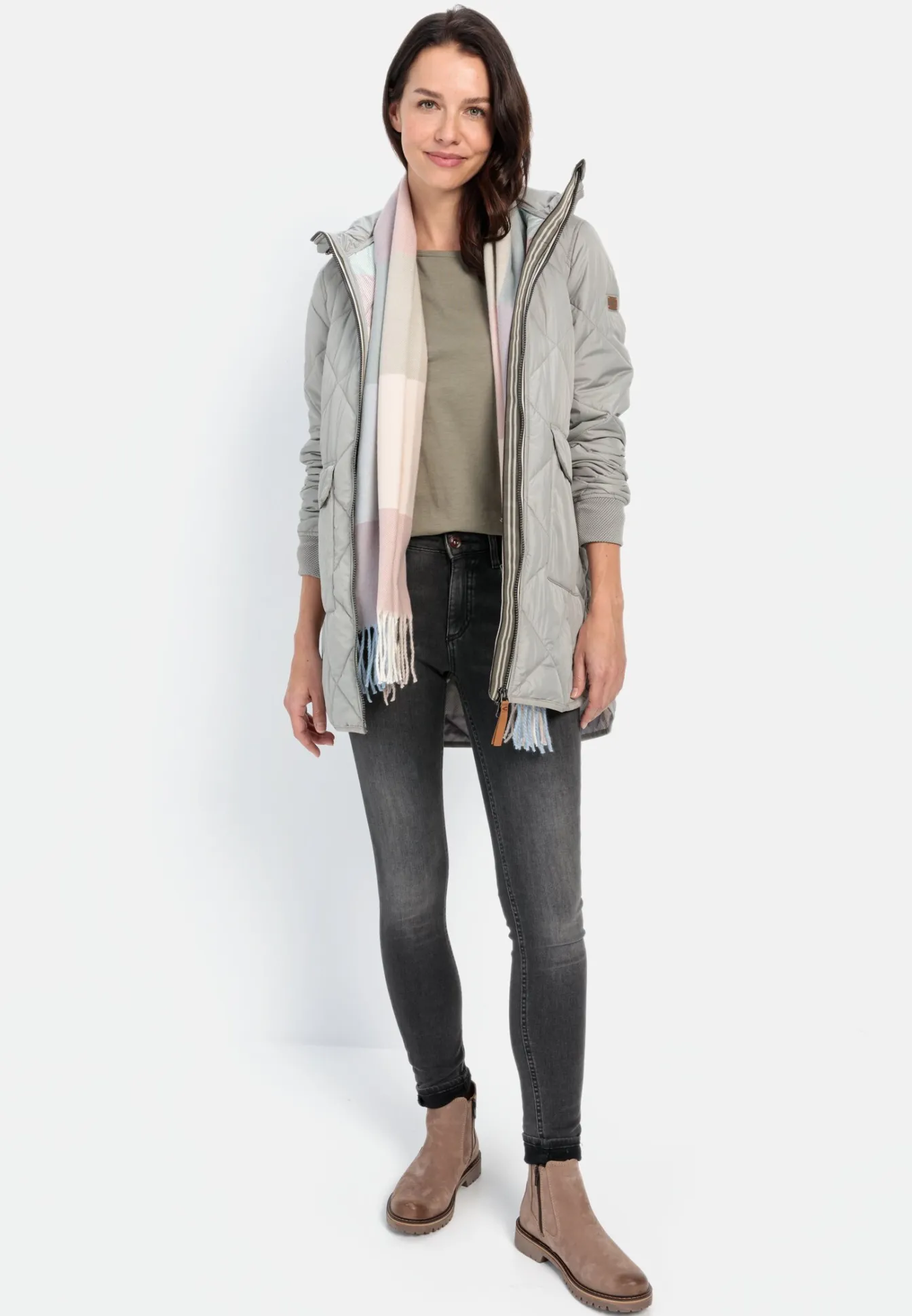 Damen Camel Active Jacken & Westen^Steppmantel aus recyceltem Polyester