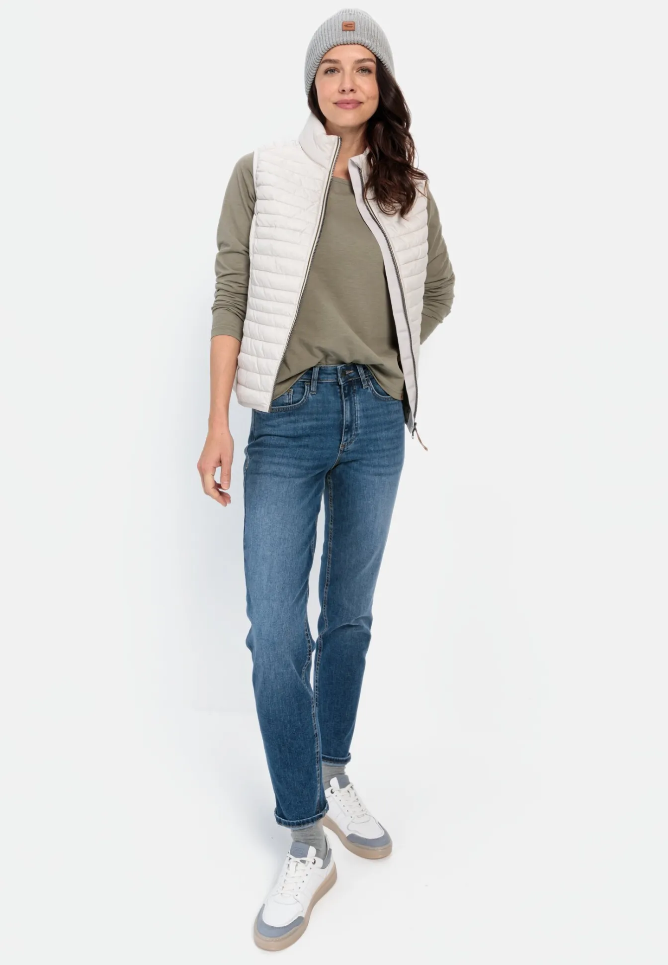 Damen Camel Active Jacken & Westen^Steppweste aus recyceltem Polyamid