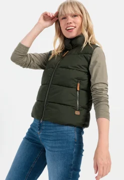 Damen Camel Active Jacken & Westen^Steppweste aus recyceltem Polyester