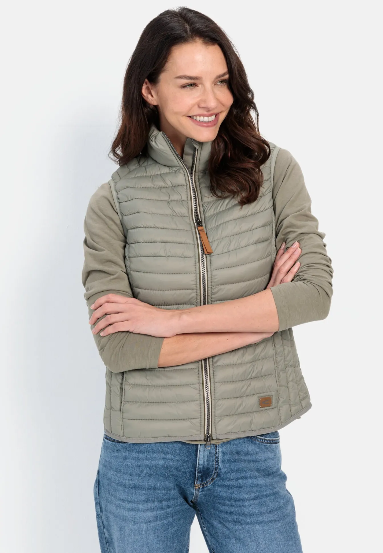 Damen Camel Active Jacken & Westen^Steppweste aus recyceltem Polyamid
