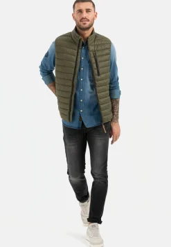 Herren Camel Active Jacken & Westen^Steppweste mit horizontaler Steppung aus recyceltem Polyester