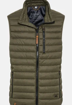 Herren Camel Active Jacken & Westen^Steppweste mit horizontaler Steppung aus recyceltem Polyester