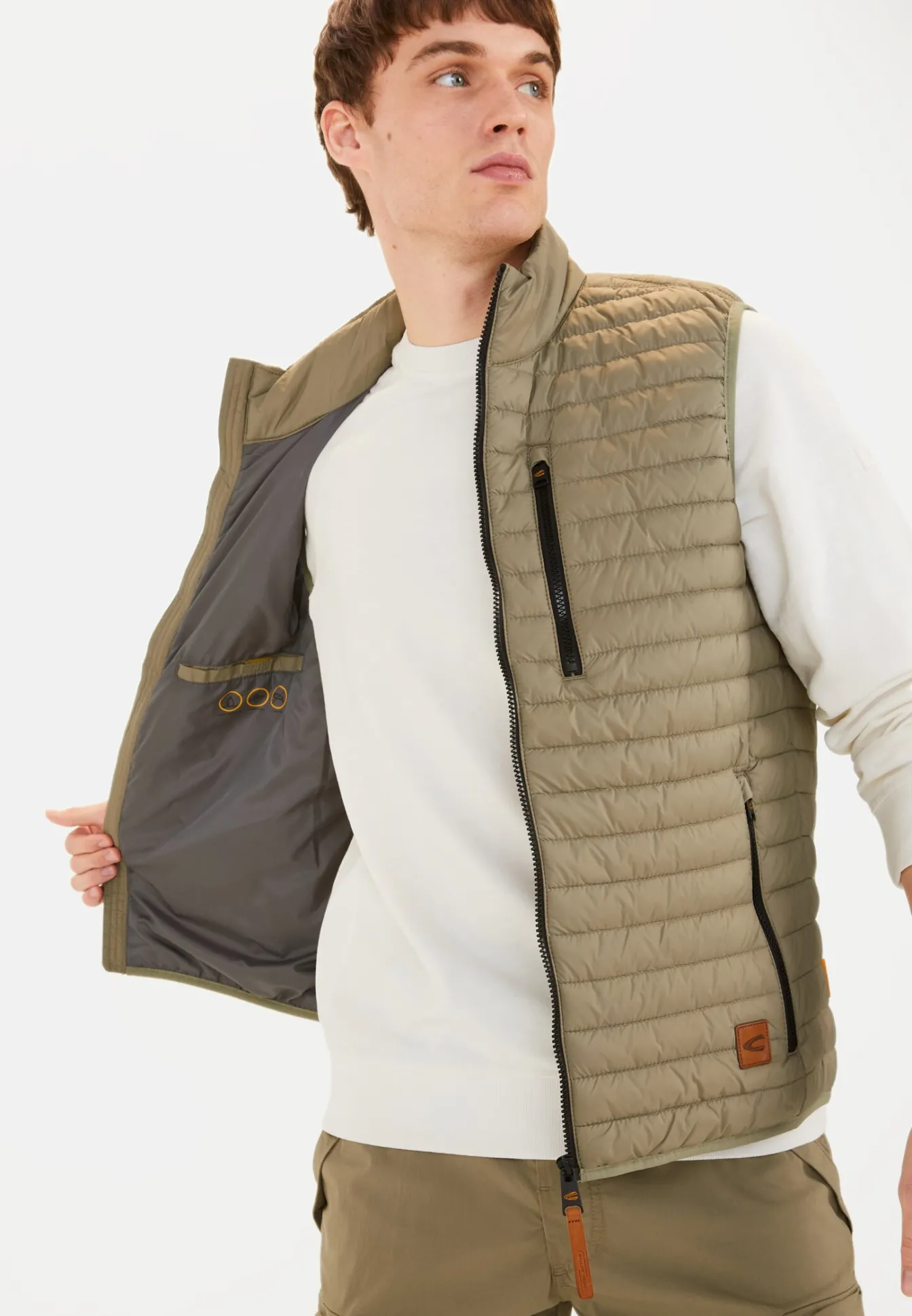 Herren Camel Active Jacken & Westen^Steppweste mit Stehkragen
