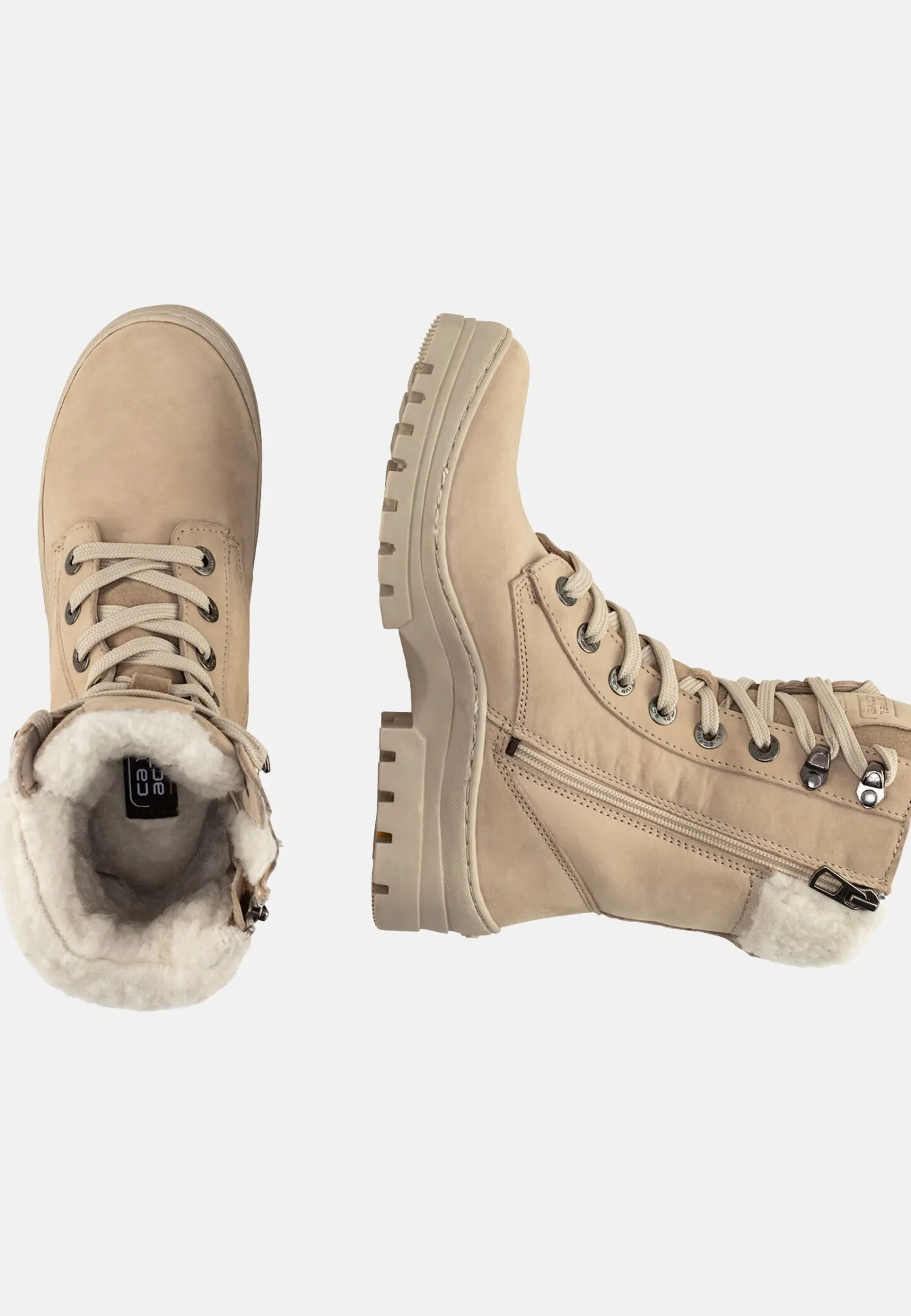 Damen Camel Active Stiefel & Boots^Stiefel aus Nubukleder mit warmem Wollfutter