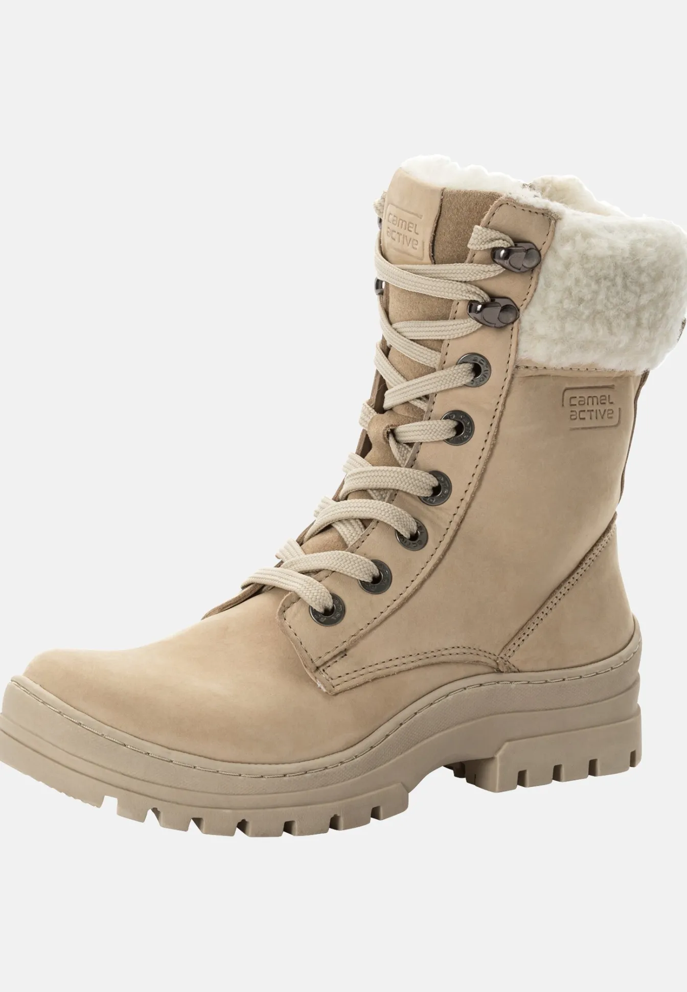 Damen Camel Active Stiefel & Boots^Stiefel aus Nubukleder mit warmem Wollfutter