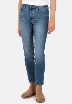 Damen Camel Active Hosen^Straight Fit 5-Pocket Jeans