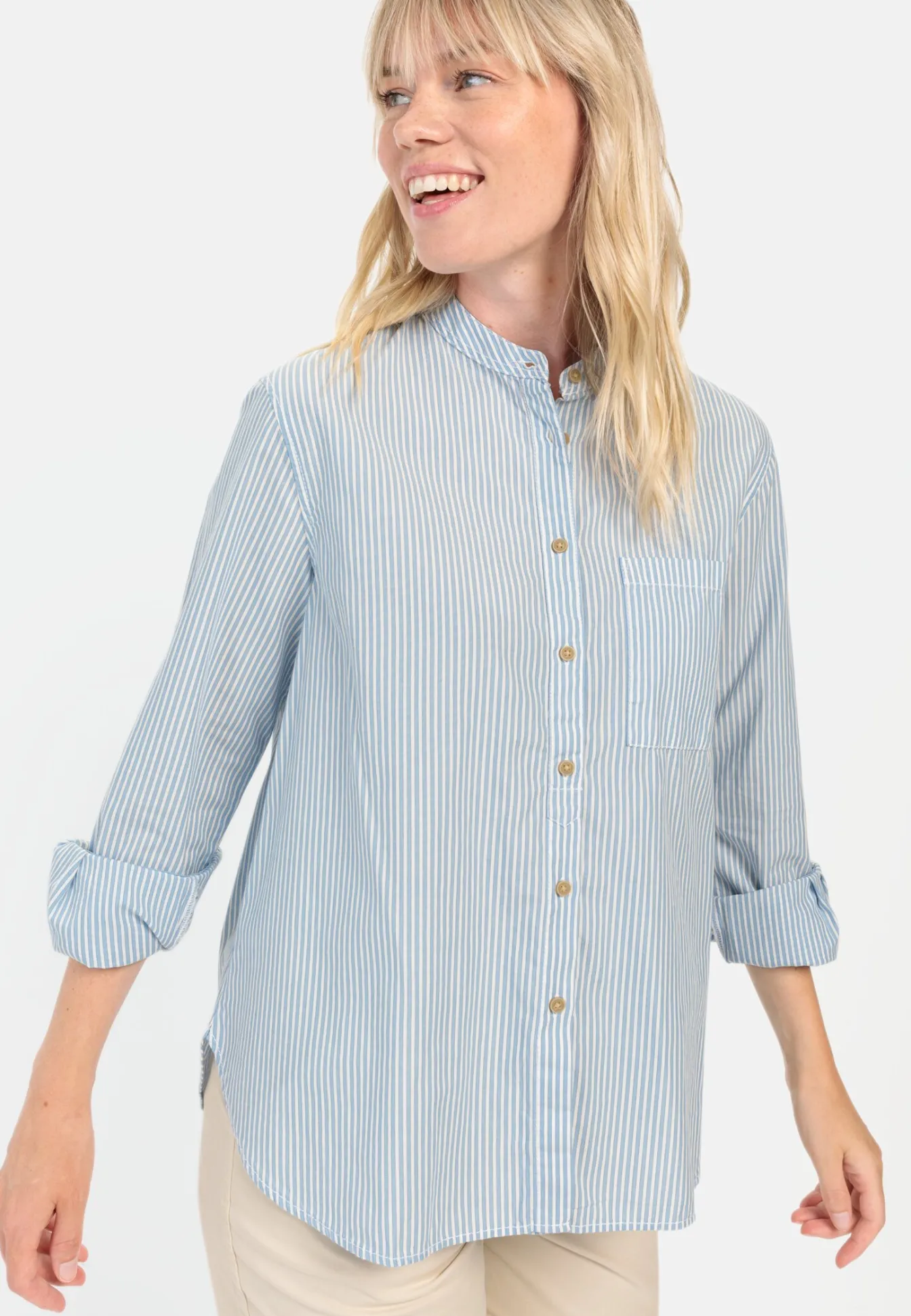 Damen Camel Active Blusen^Streifenbluse im Relaxed Fit