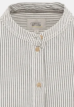 Damen Camel Active Blusen^Streifenbluse mit Stehkragen