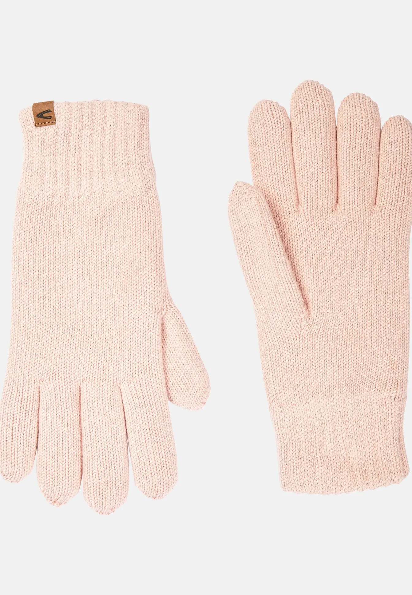 Damen Camel Active Handschuhe^Strickhandschuhe aus einem Baumwoll-Kaschmir-Mix