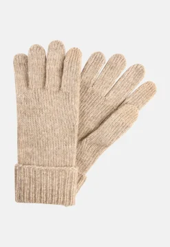 Damen Camel Active Handschuhe^Strickhandschuhe aus weichem Materialmix