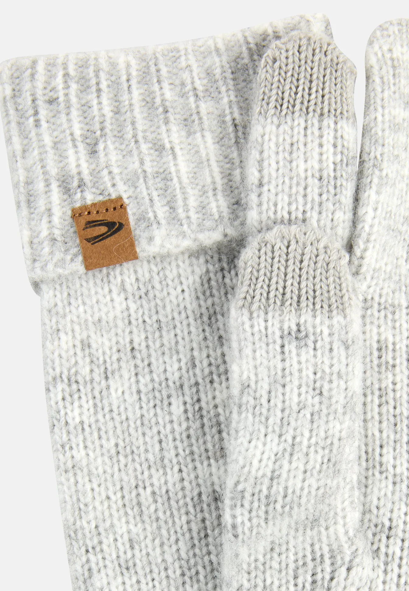 Damen Camel Active Handschuhe^Strickhandschuhe aus weichem Materialmix