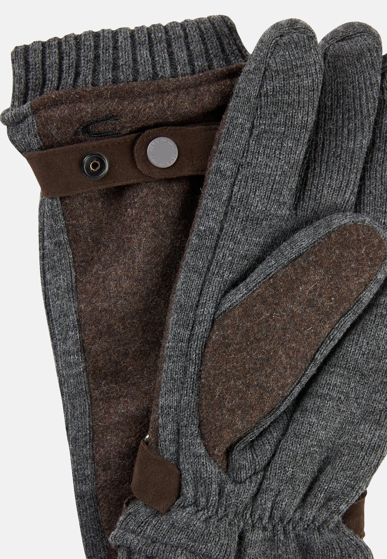 Herren Camel Active Handschuhe^Strickhandschuhe mit Fleecefutter
