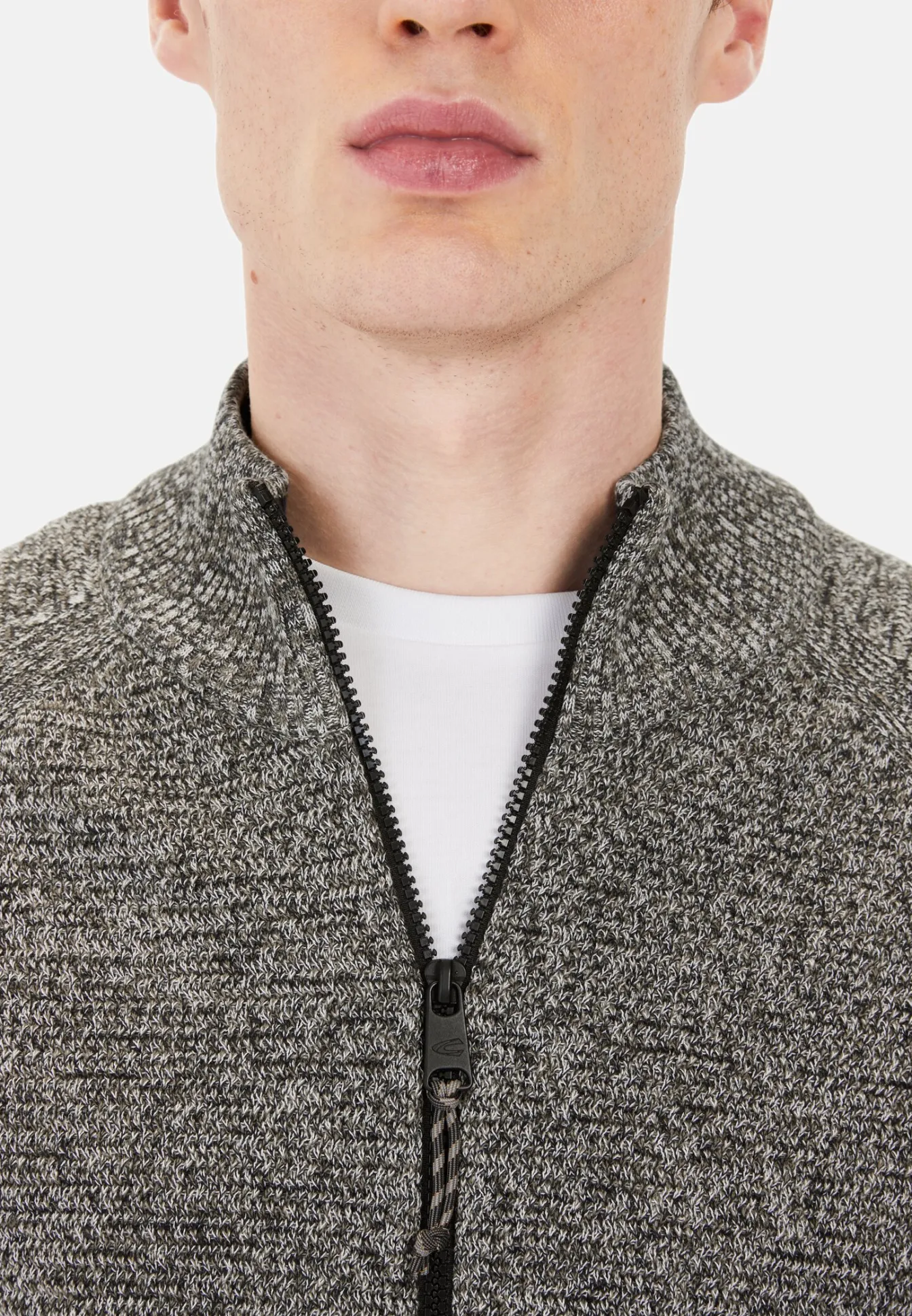 Herren Camel Active Pullover & Cardigan^Strickjacke aus Baumwolle