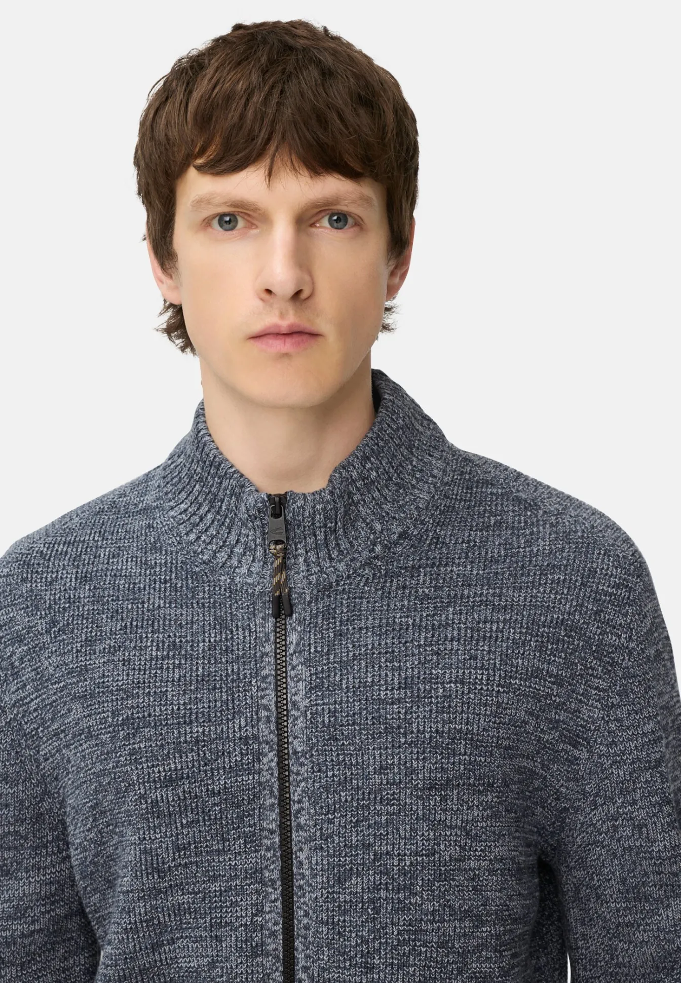 Herren Camel Active Pullover & Cardigan^Strickjacke aus einem soften Baumwollmix