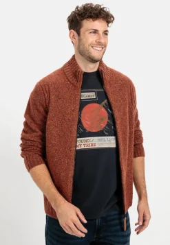 Herren Camel Active Pullover & Cardigan^Strickjacke aus nachhaltiger Merinowolle