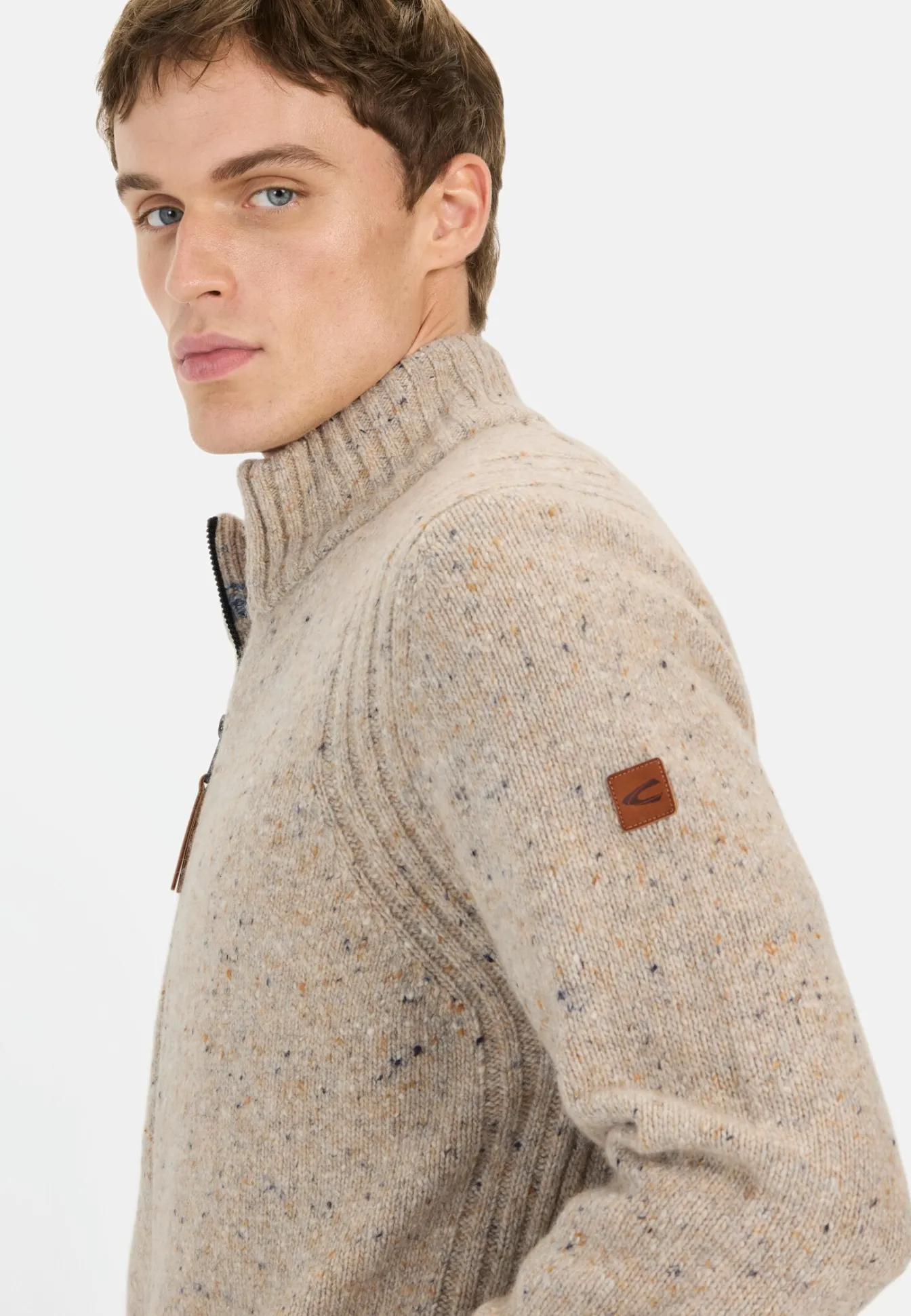 Herren Camel Active Pullover & Cardigan^Strickjacke aus nachhaltiger Merinowolle