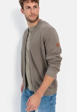 Herren Camel Active Pullover & Cardigan^Strickjacke aus zertifiziertem organic Cotton