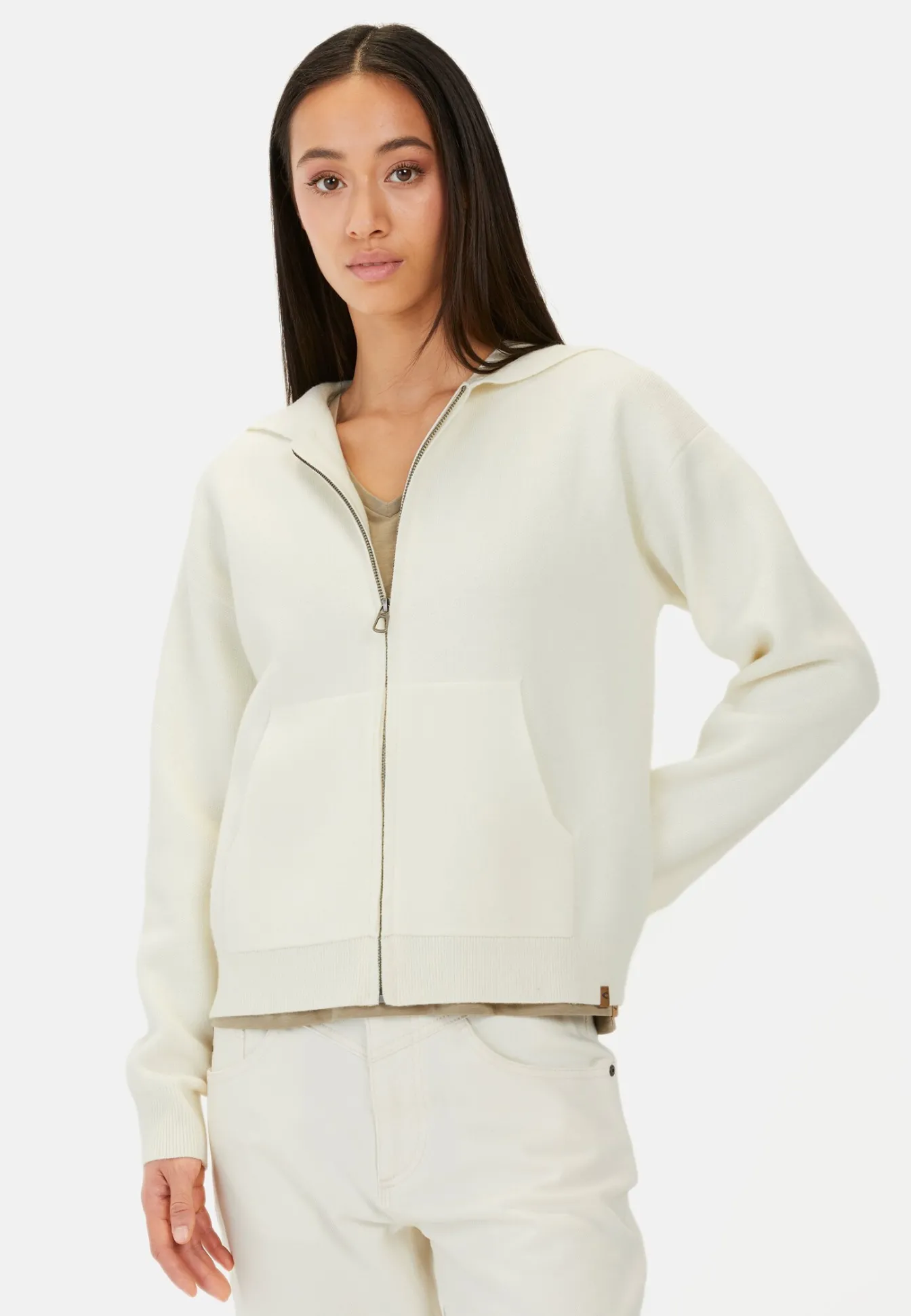 Damen Camel Active Pullover & Cardigans^Strickjacke mit Kapuze