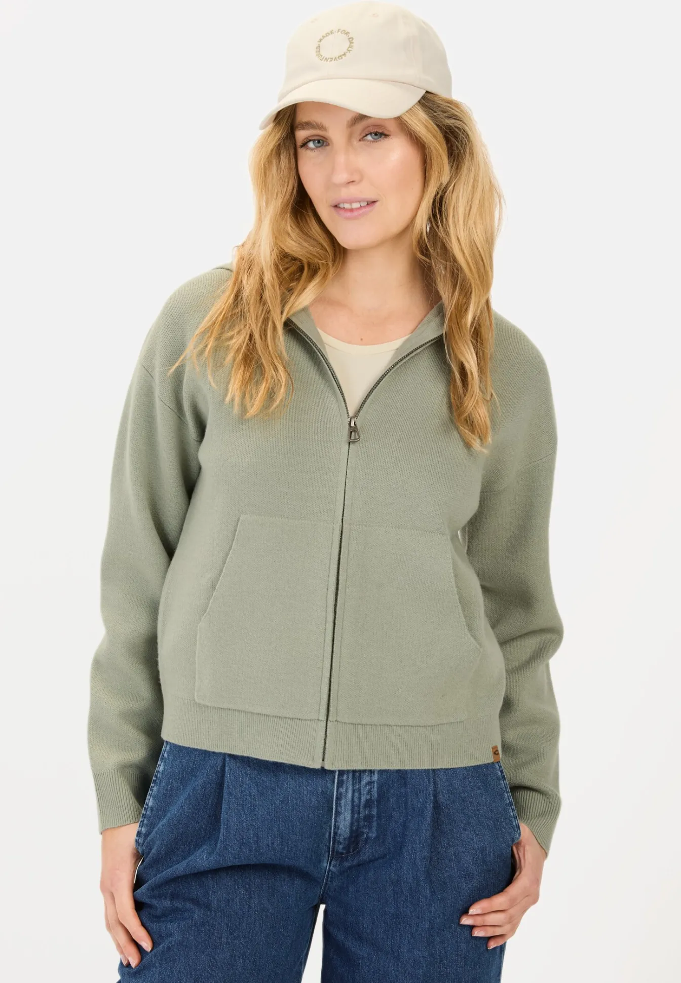 Damen Camel Active Pullover & Cardigans^Strickjacke mit Kapuze