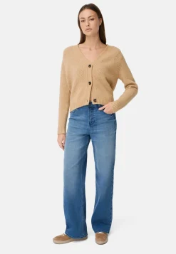 Damen Camel Active Pullover & Cardigans^Strickjacke mit Raglanärmeln und Knopfverschluss