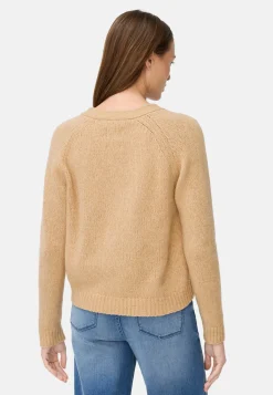 Damen Camel Active Pullover & Cardigans^Strickjacke mit Raglanärmeln und Knopfverschluss