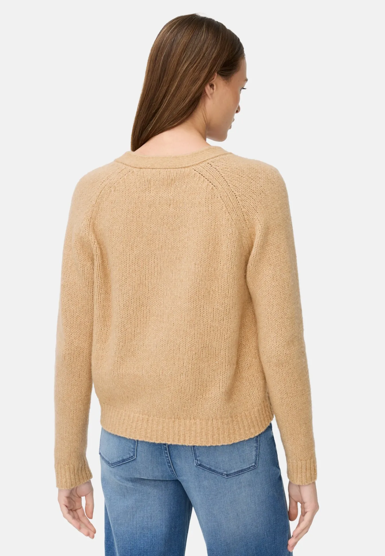 Damen Camel Active Pullover & Cardigans^Strickjacke mit Raglanärmeln und Knopfverschluss