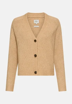 Damen Camel Active Pullover & Cardigans^Strickjacke mit Raglanärmeln und Knopfverschluss