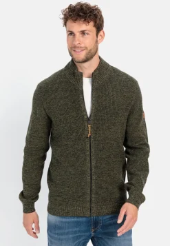Herren Camel Active Pullover & Cardigan^Strickjacke mit Reißverschluss