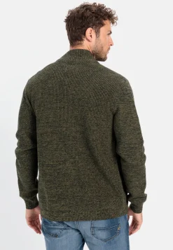 Herren Camel Active Pullover & Cardigan^Strickjacke mit Reißverschluss