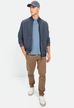 Herren Camel Active Pullover & Cardigan^Strickjacke mit Reißverschluss