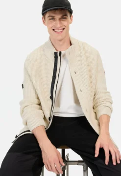 Herren Camel Active Pullover & Cardigan^Strickjacke mit verstecktem Reißverschluss