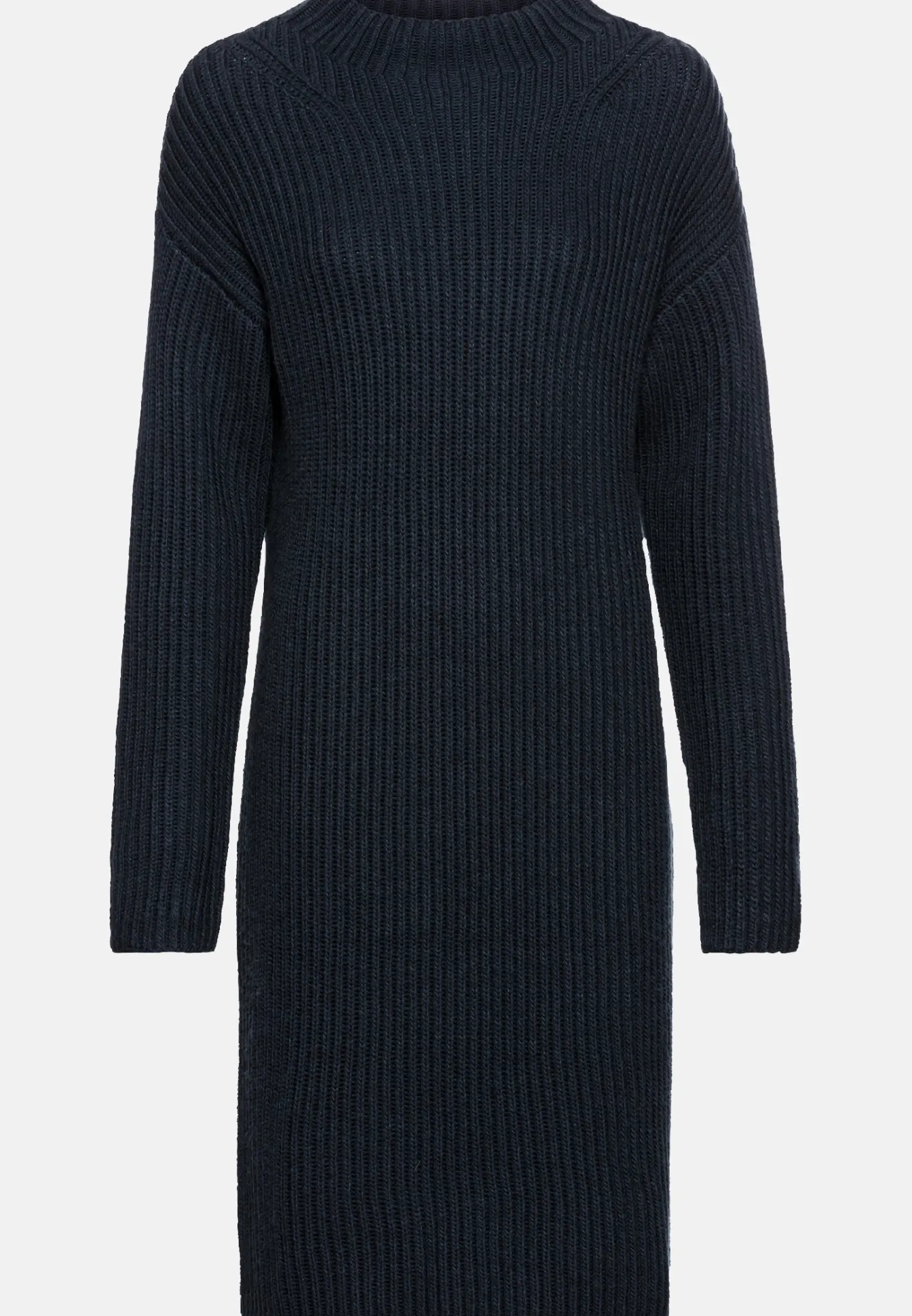 Damen Camel Active Kleider^Strickkleid mit Stehkragen