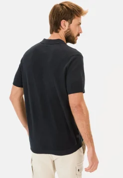 Herren Camel Active T-Shirts & Polos^Strick-Poloshirt aus Baumwoll-Leinen-Mix