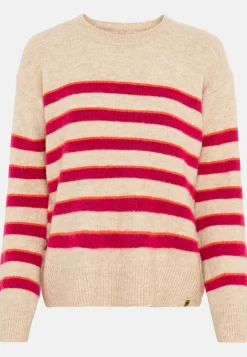 Damen Camel Active Pullover & Cardigans^Strickpullover im Streifenmuster