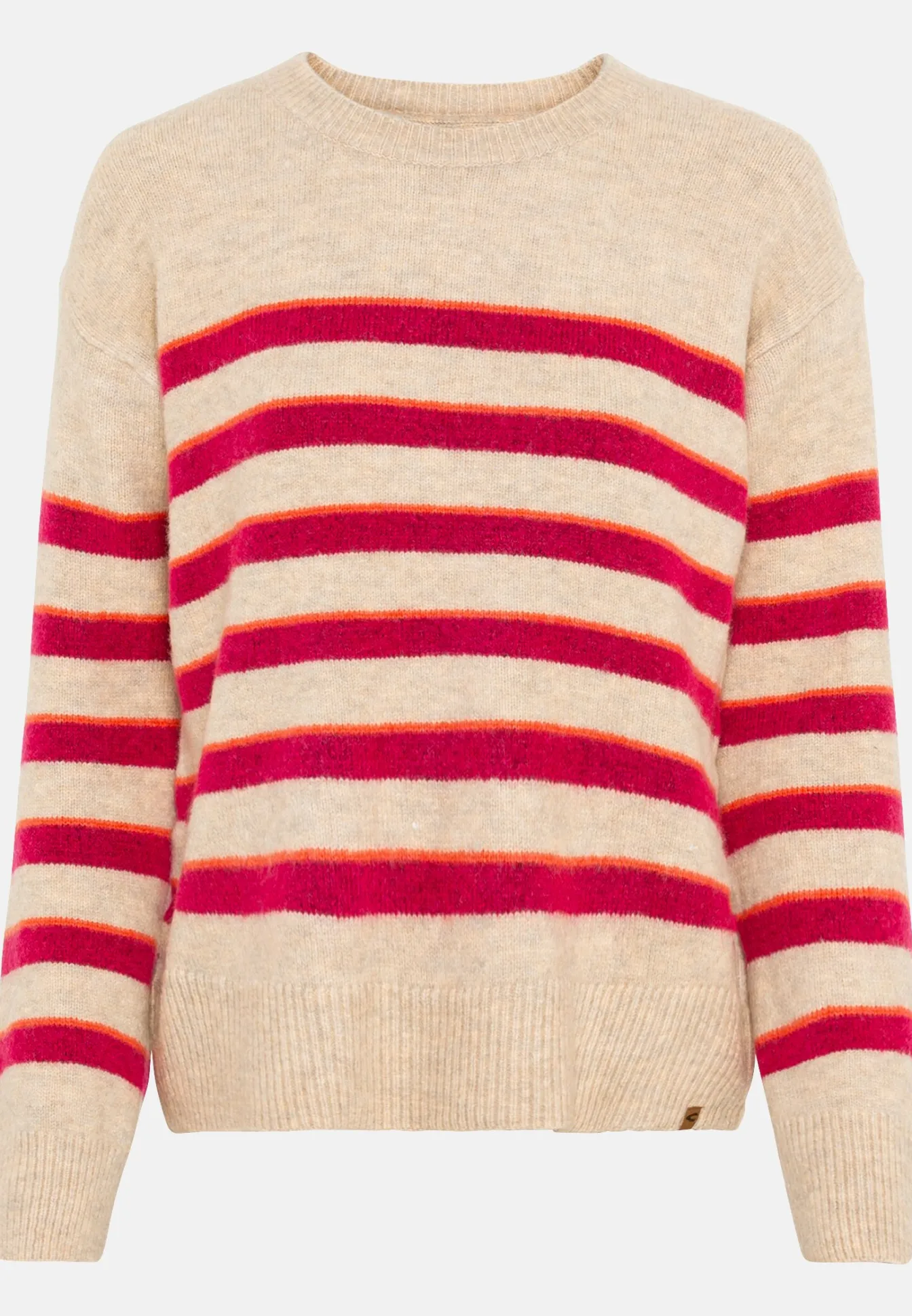 Damen Camel Active Pullover & Cardigans^Strickpullover im Streifenmuster