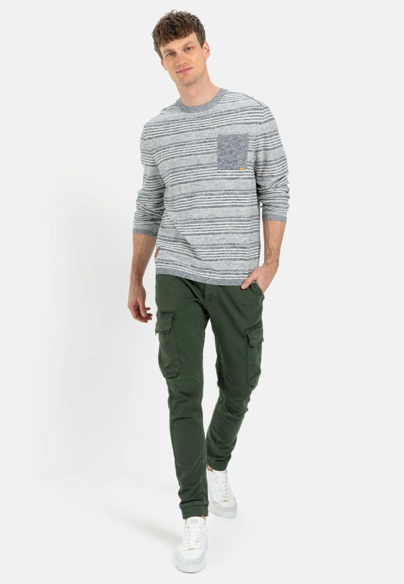 Herren Camel Active Pullover & Cardigan^Strickpullover im Streifenmuster
